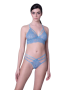 Milena By Paris 10154-LIGHT BLUE  Bralette Γυναικείο χωρίς μπανέλα με ιδιαίτερη πλάτη  ΣΙΕΛ
